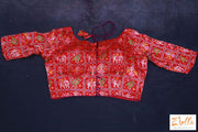 Red Banaras Ikkat Blouse Blouse