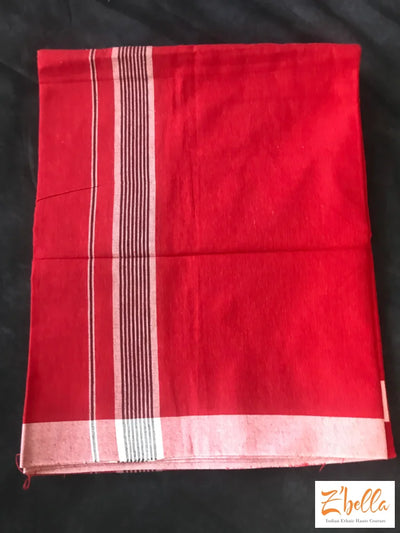 Red Cotton Mundu Mundu