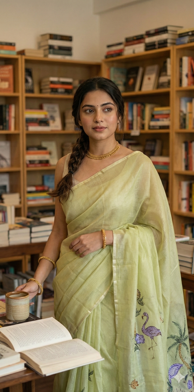 Kotta silk saree with hand embroidery, with BP