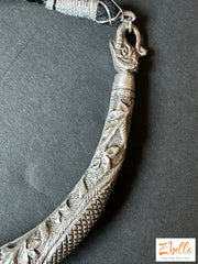 Silver Carved Hasli Necklace