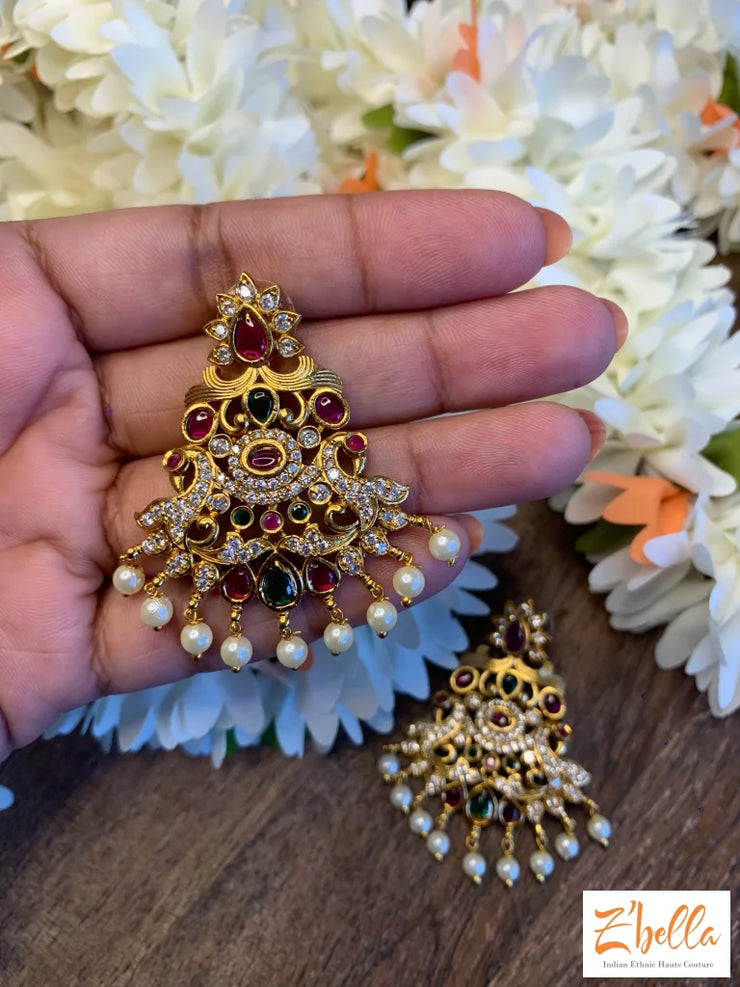 Small Chandlier Earrings Gold Tone