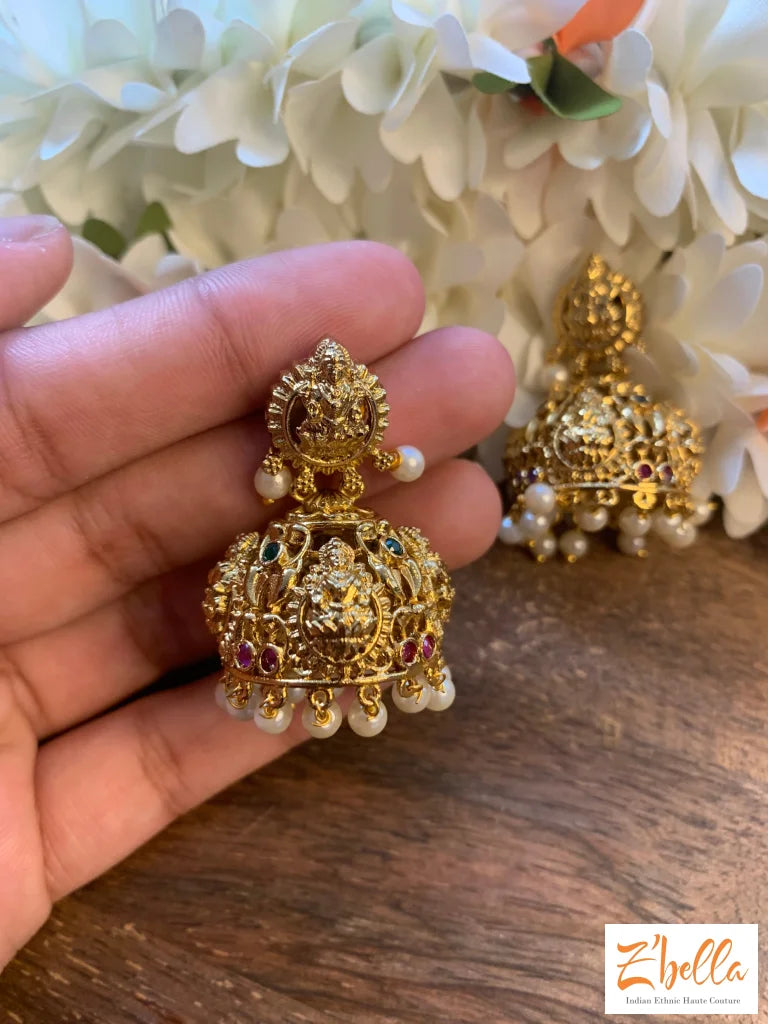 Gold Temple Earring – Dazzles Fashion and Costume Jewellery