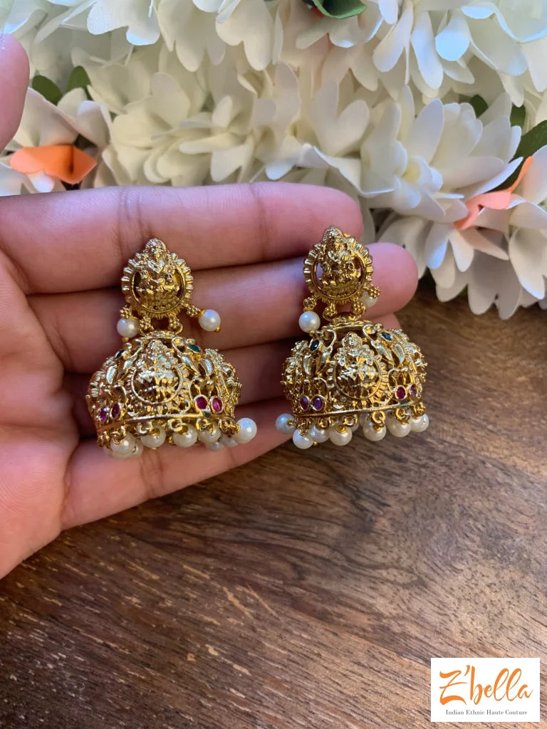 Small temple jhumka Z Bella Couture