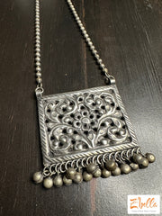 Square Pendent On Chain Necklace
