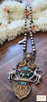 Statement Pendent With Chain (No Earrings) Necklace