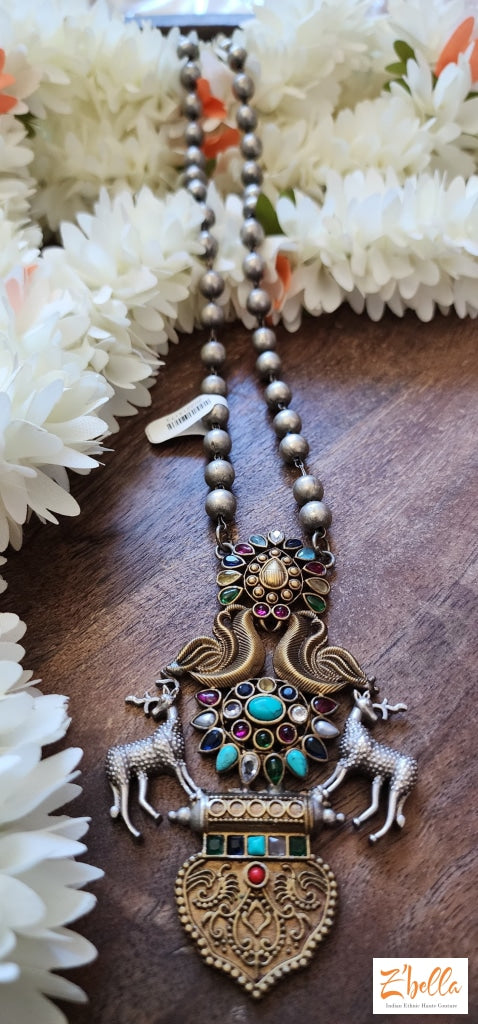 Statement Pendent With Chain (No Earrings) Necklace