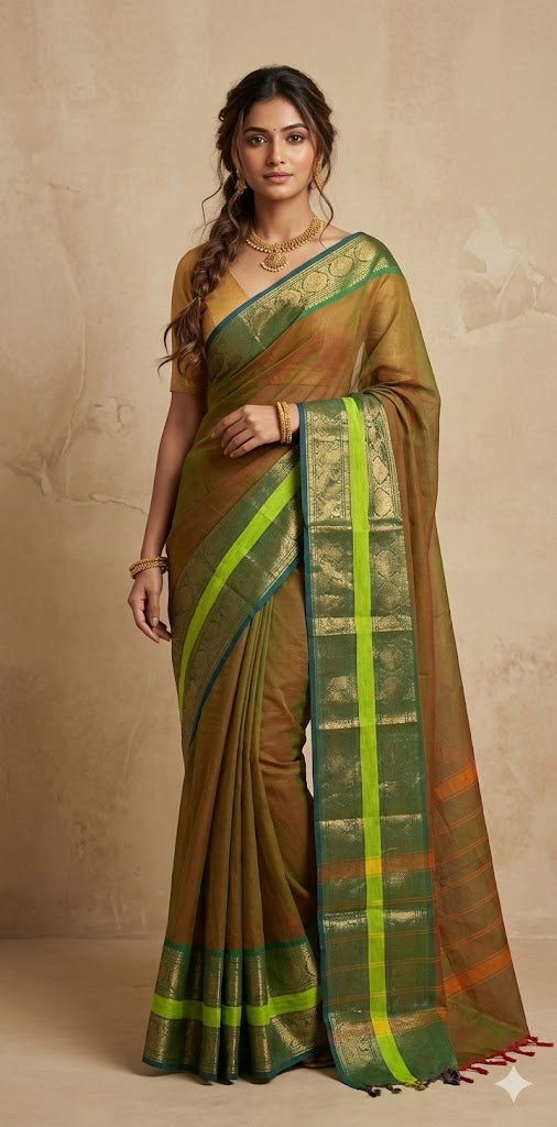 Kanchivaram cotton sarees, NO BP