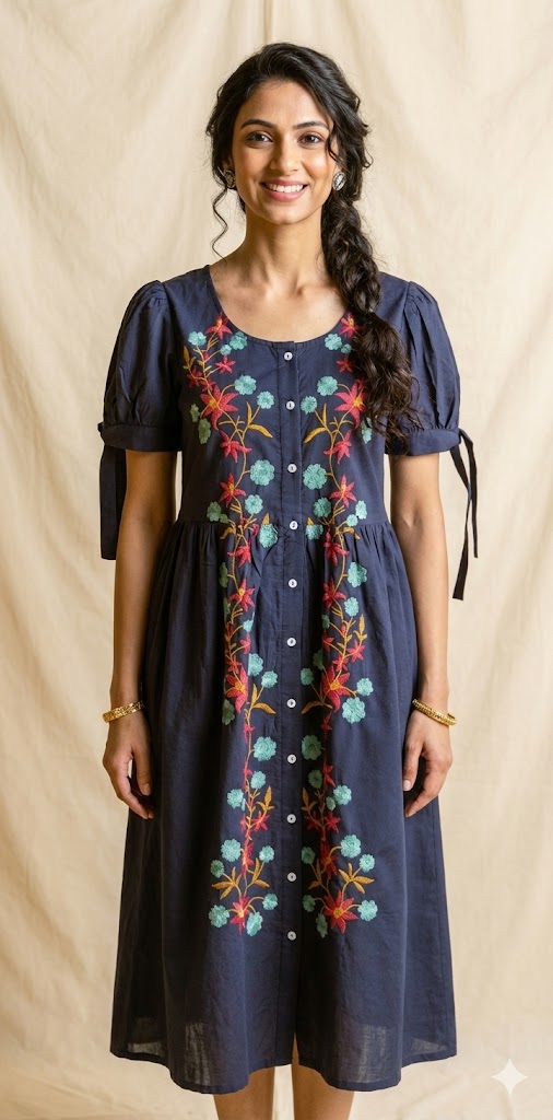 Indigo blue dress