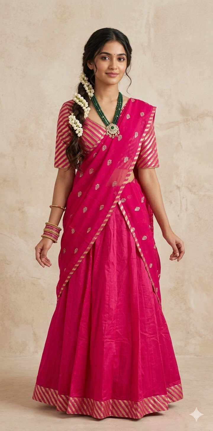 Pink lehanga