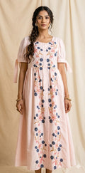 Pink blue dress