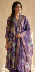 Purple kurti set