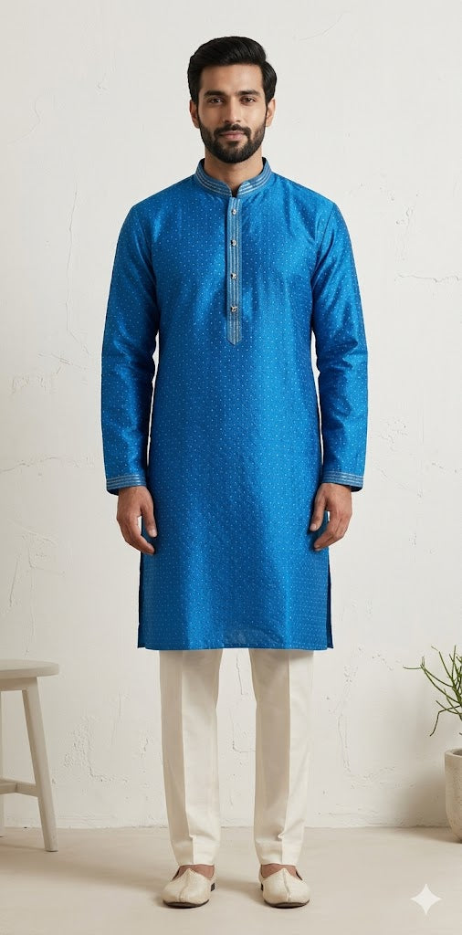 Blue kurta with bottom