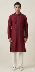 Maroon Kurt with bottom