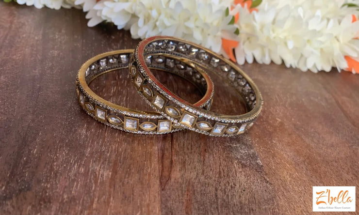 Victorian Finish Bangle Set - Size 2-8 Bangles