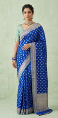 Pure katan banarsi saree with stitched blouse