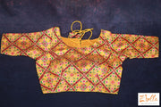 Yellow Banaras Ikkat Blouse Blouse